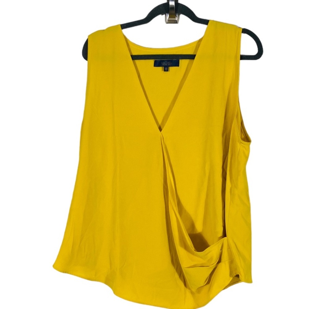 Rachel Rachel Roy Yellow Crossover Tank Sz XXL